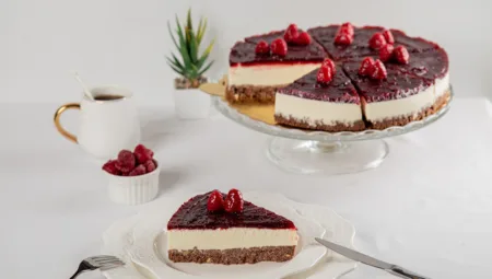 Glutensiz Frambuazlı Cheesecake Tarifi